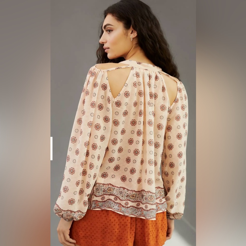 Anthropologie Forever That Girl Cold Shoulder Blouse size XS NWT - Picture 2 of 11